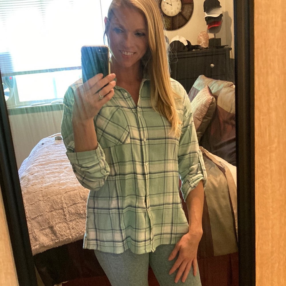 Womens flannel with plush interior Size Large
